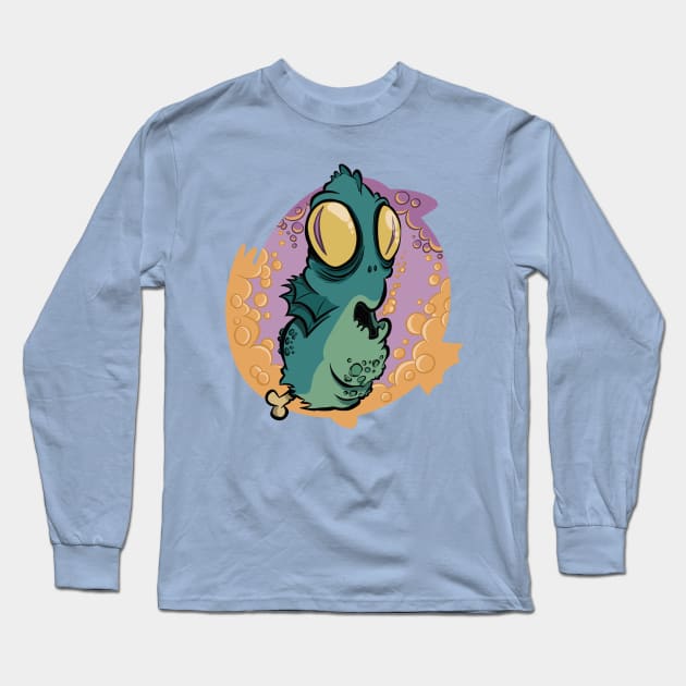 Roly Poly Fish Head Long Sleeve T-Shirt by westinchurch